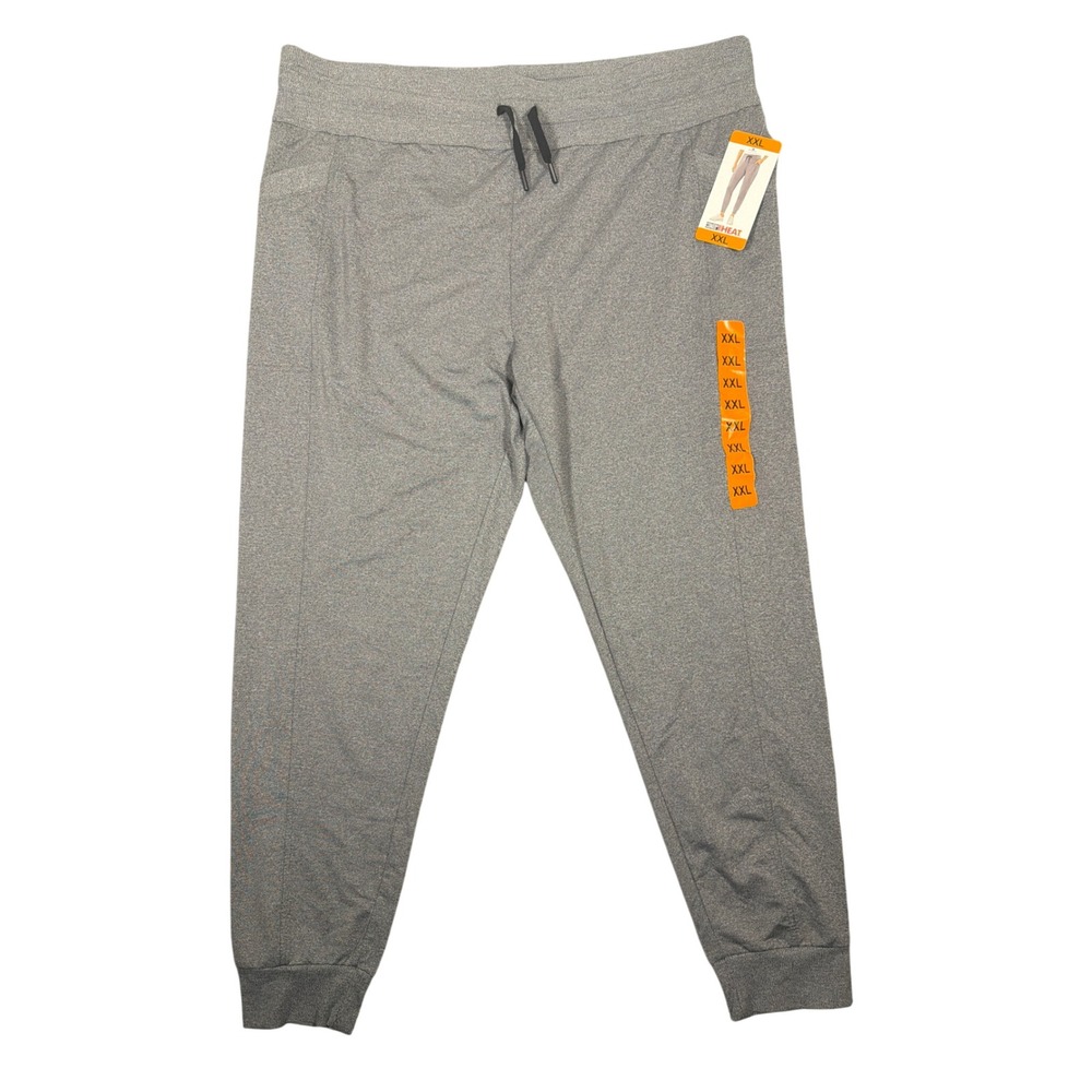 32 Degrees Heat Womens XXL Heather Grey Jogger Pants Activewear New With Tags‎